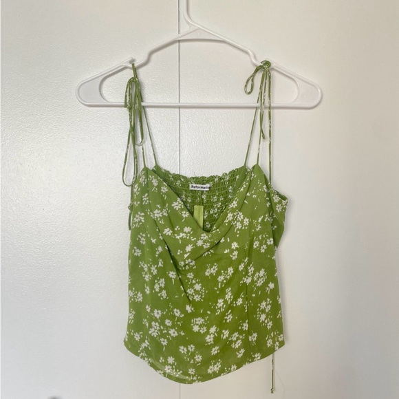 Reformation Liza Top Scallion size 6 - Picture 5 of 5